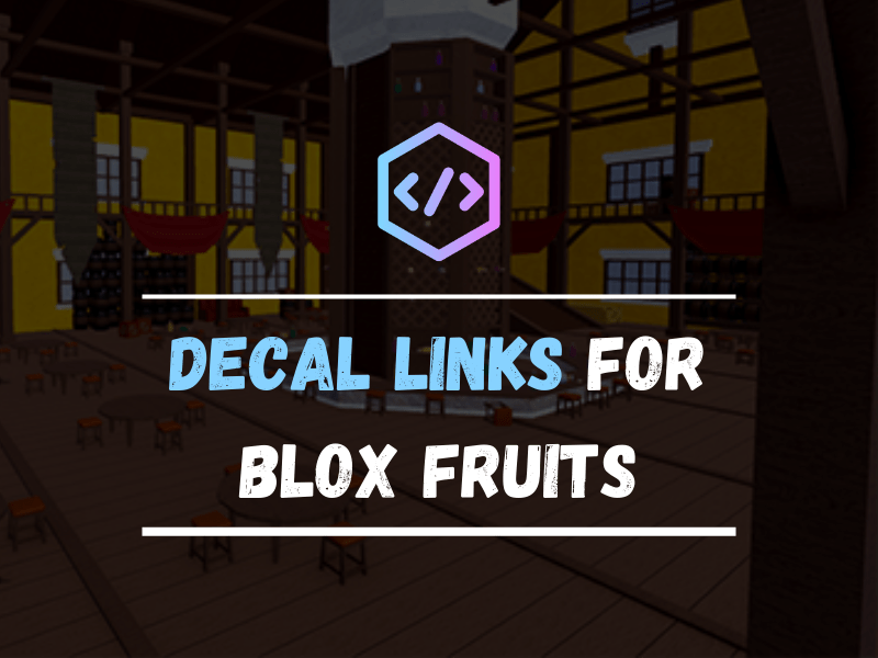 Cool Decal Links for Blox Fruits (Roblox Decal id) | BFS