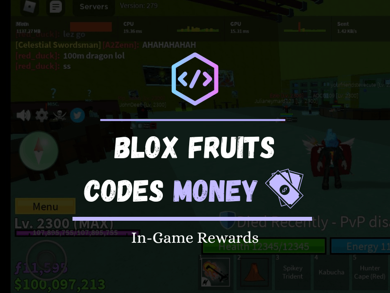 Blox Fruits Codes Money In-Game Rewards