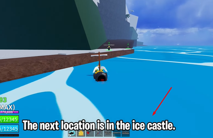 ICE Castle location of Master of Auras