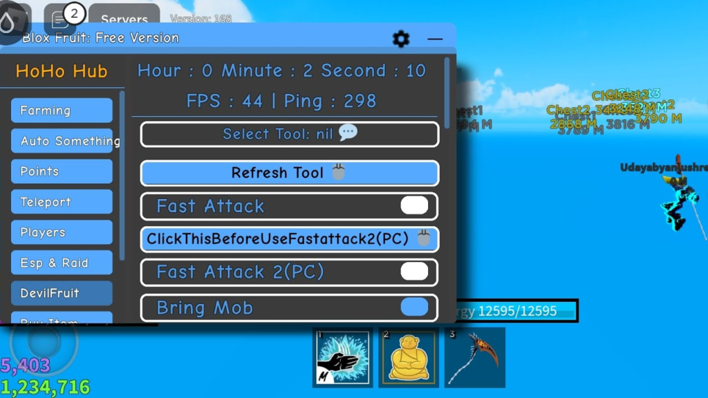 HoHo Hub Script APK Features