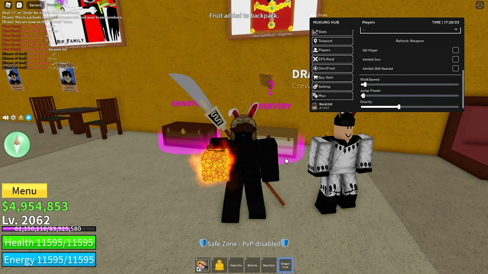 Use of Hoho Hub Script V2