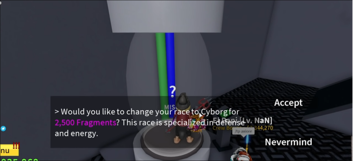 Cyborg Race Changing: