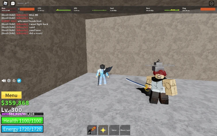 Blox Fruit Saber: Feature