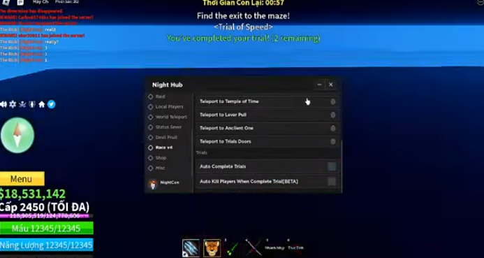 Specifications of Night Hub Scripts