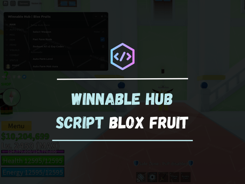 Winnable Hub Script FOR Blox Fruit