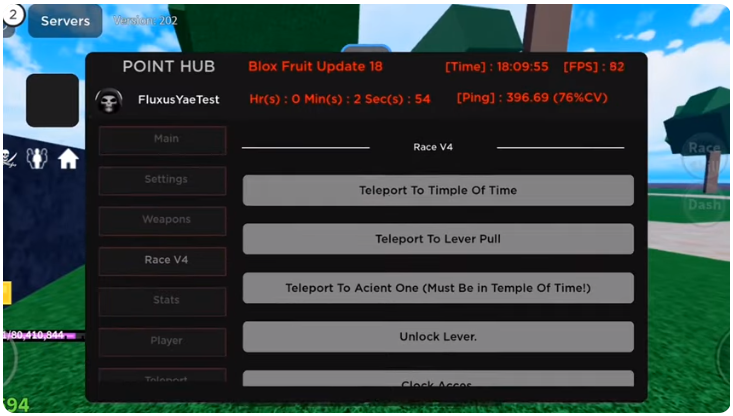 Features of Point Hub hacking script