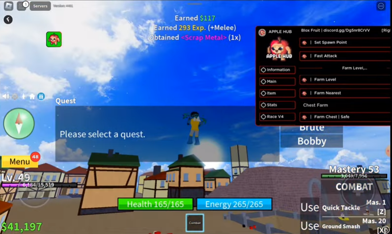 use apple hub script in game