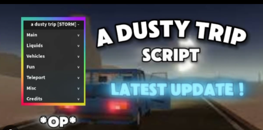 a dusty trip script for auto everything like cars gas