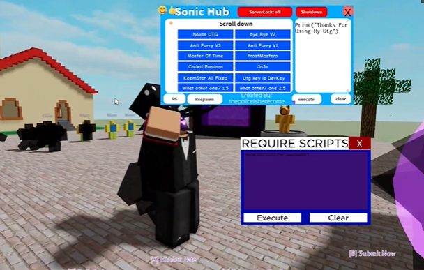all Sonic Hub Scripts for Blox fruits game