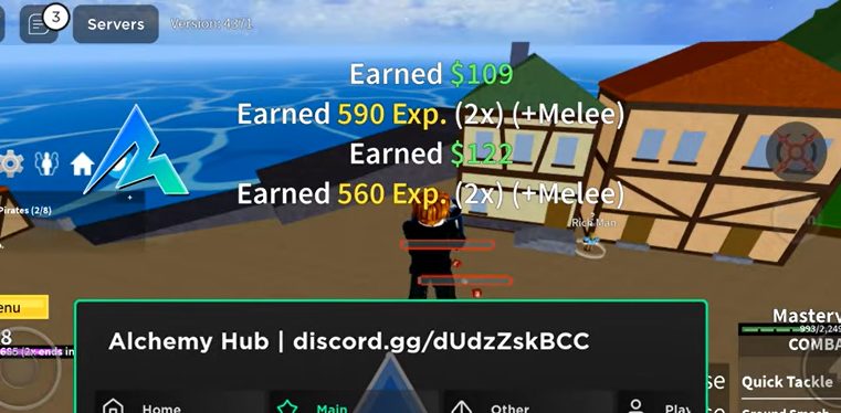 Alchemy Hub script for Blox fruit roblox game