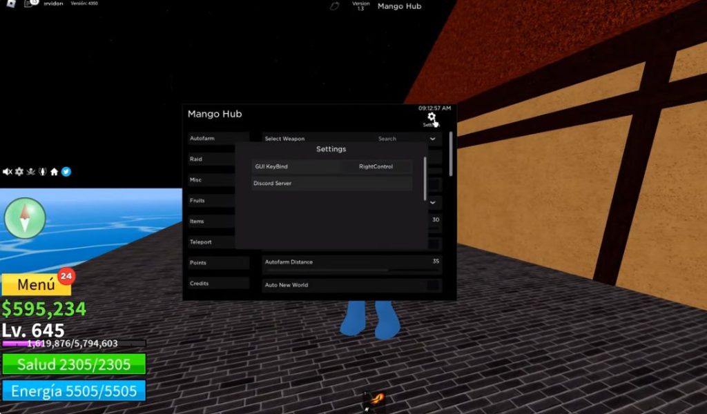 copy Mango Hub blox fruit script
