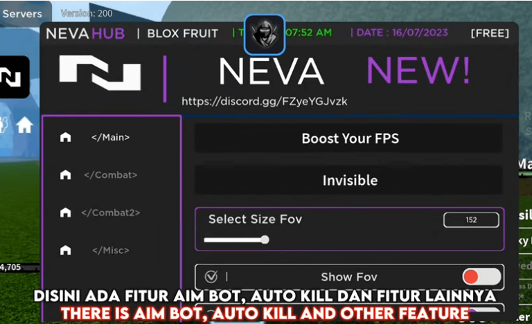 [New] Neva Hub Script for Blox Fruits Roblox
