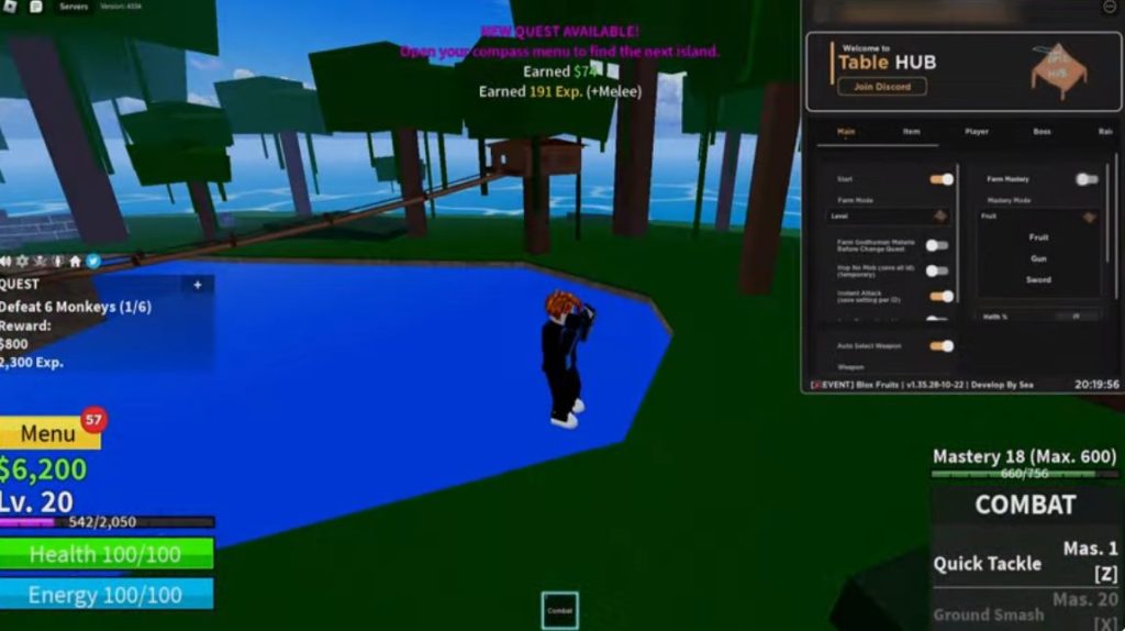 get and copy here Table Hub Script Blox Fruit