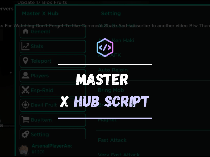 Blox fruit Master X Hub Script Pastebin