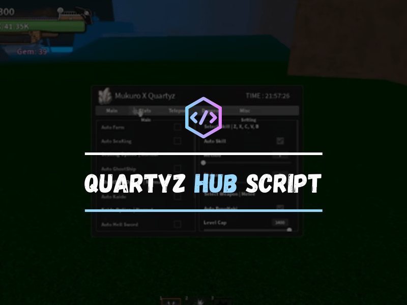 Quartyz Hub Script For Blox fruits roblox game