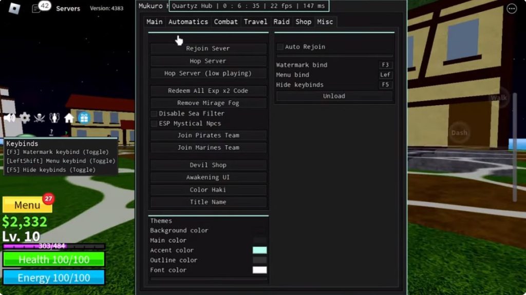 get here Blox Fruits Quartyz Hub Mobile Script