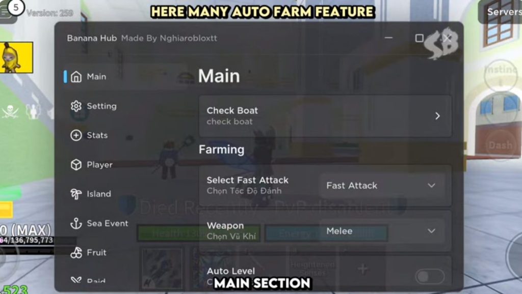 Features of Banana Hub