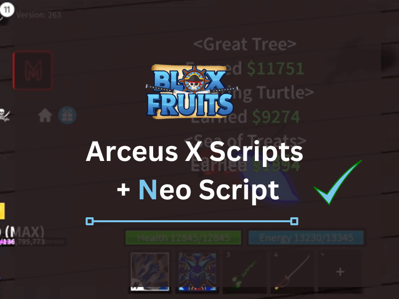 Blox Fruit Script Arceus X to use on mobile and computer