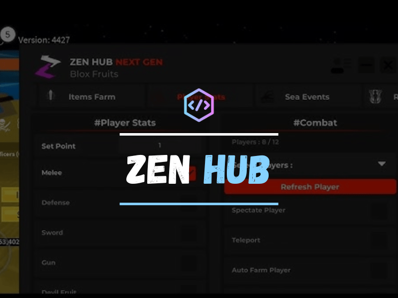 Zen Hub Best Blox Frut Script Pastebin [100% Working]