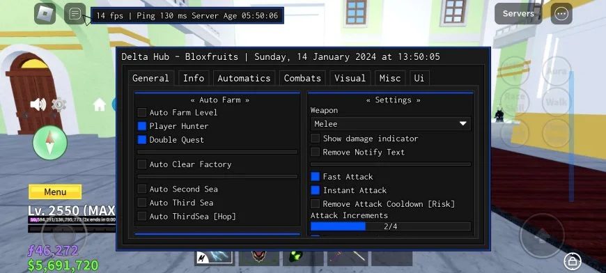 Delta Blox Fruit Hub Script