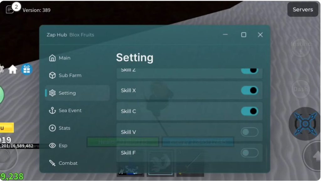 ZAP Hub Blox Fruit