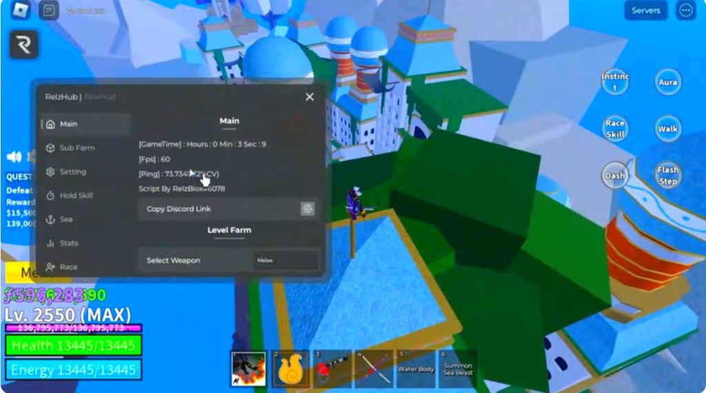 Update 20 Auto Farm Blox Fruit